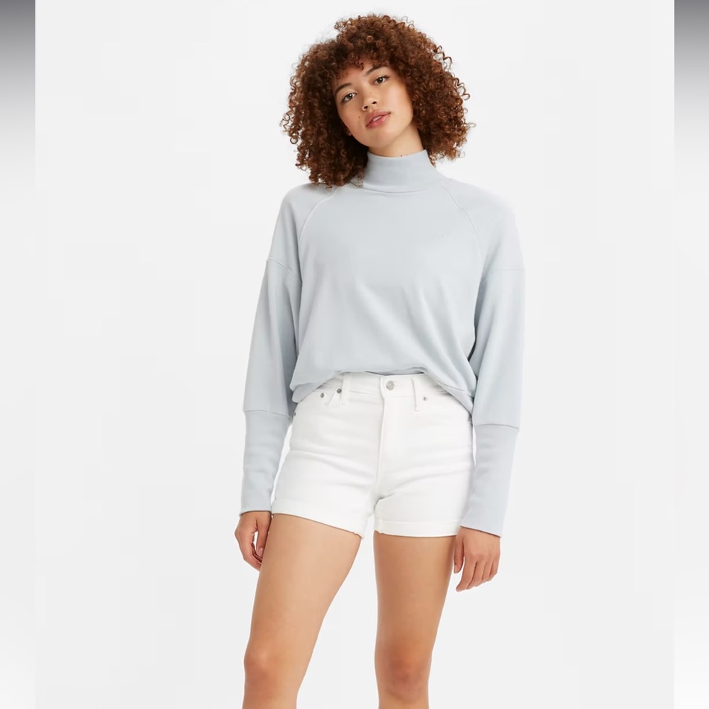✨NWOT | Levi’s | Mid Long White Denim shorts